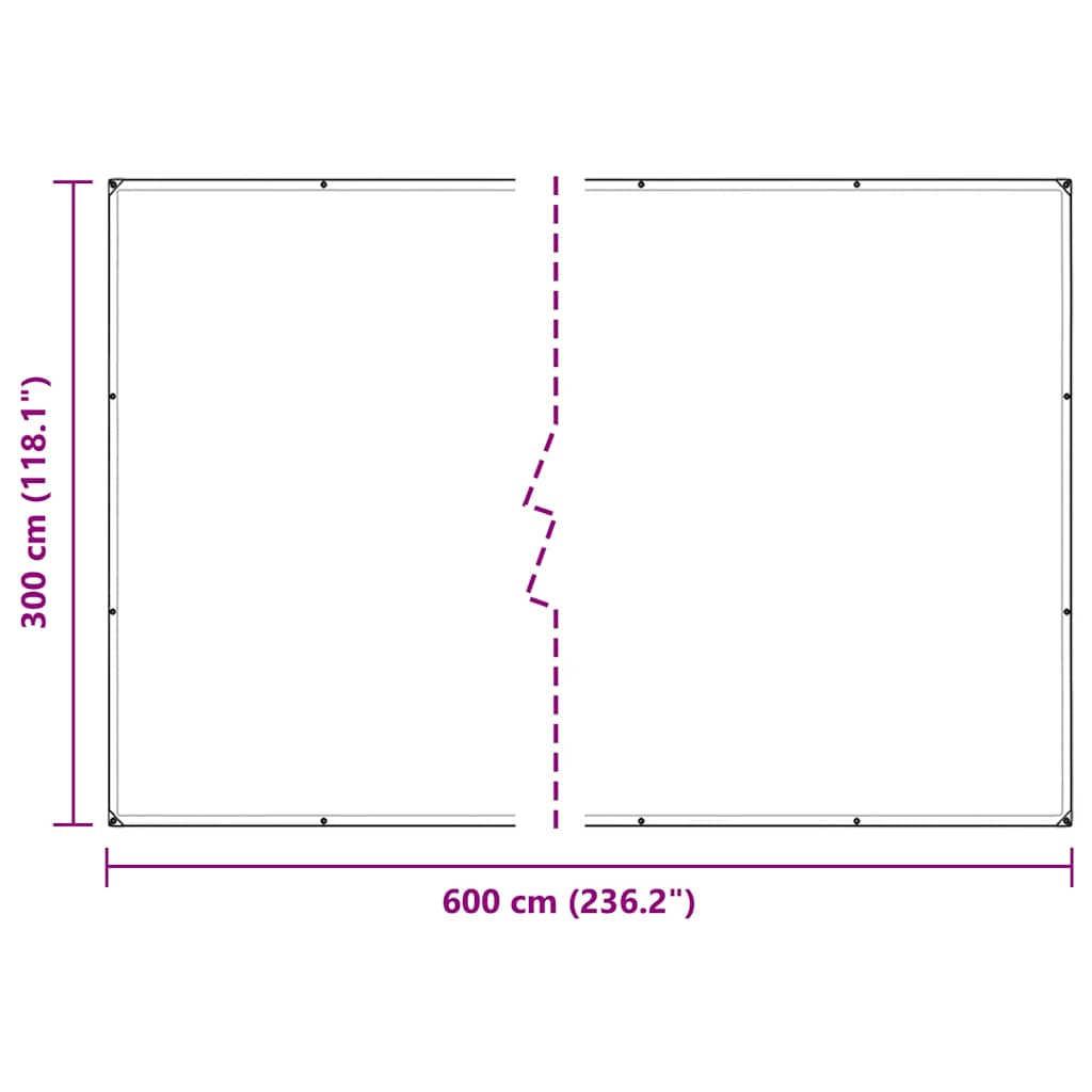 Capac pentru plante cu ochiuri 3x6 m PVC