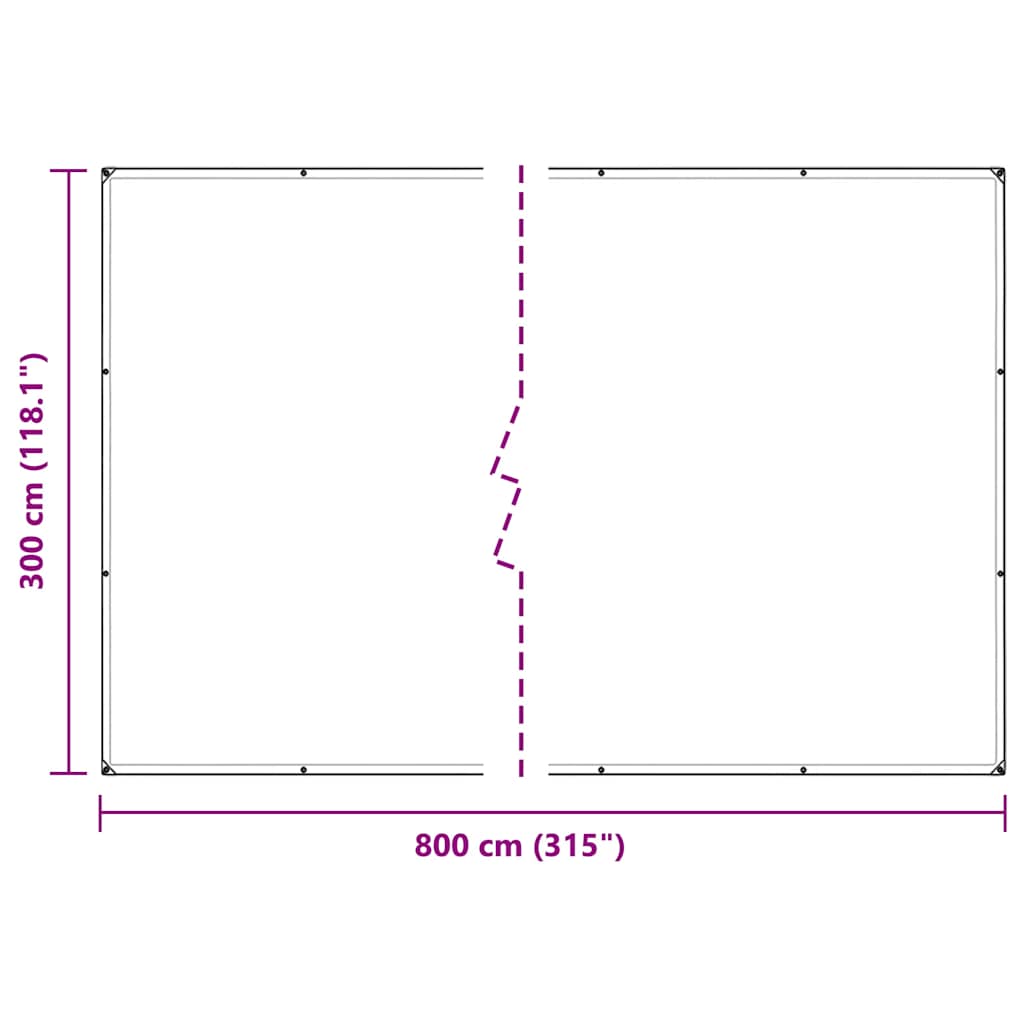 Capac pentru plante cu ochiuri 3x8 m PVC