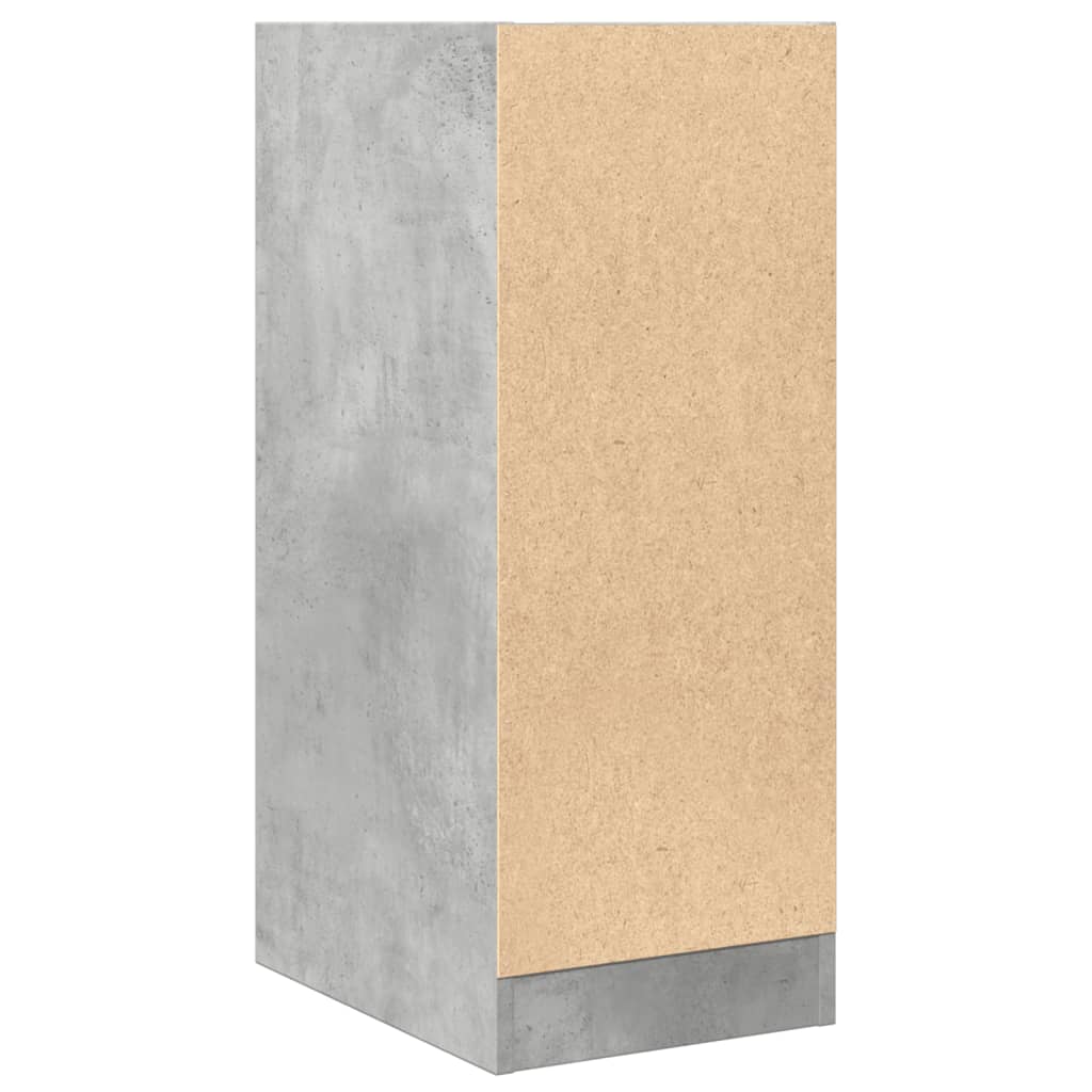 Dulap de farmacie, gri beton, 30x41x77,5 cm, lemn prelucrat