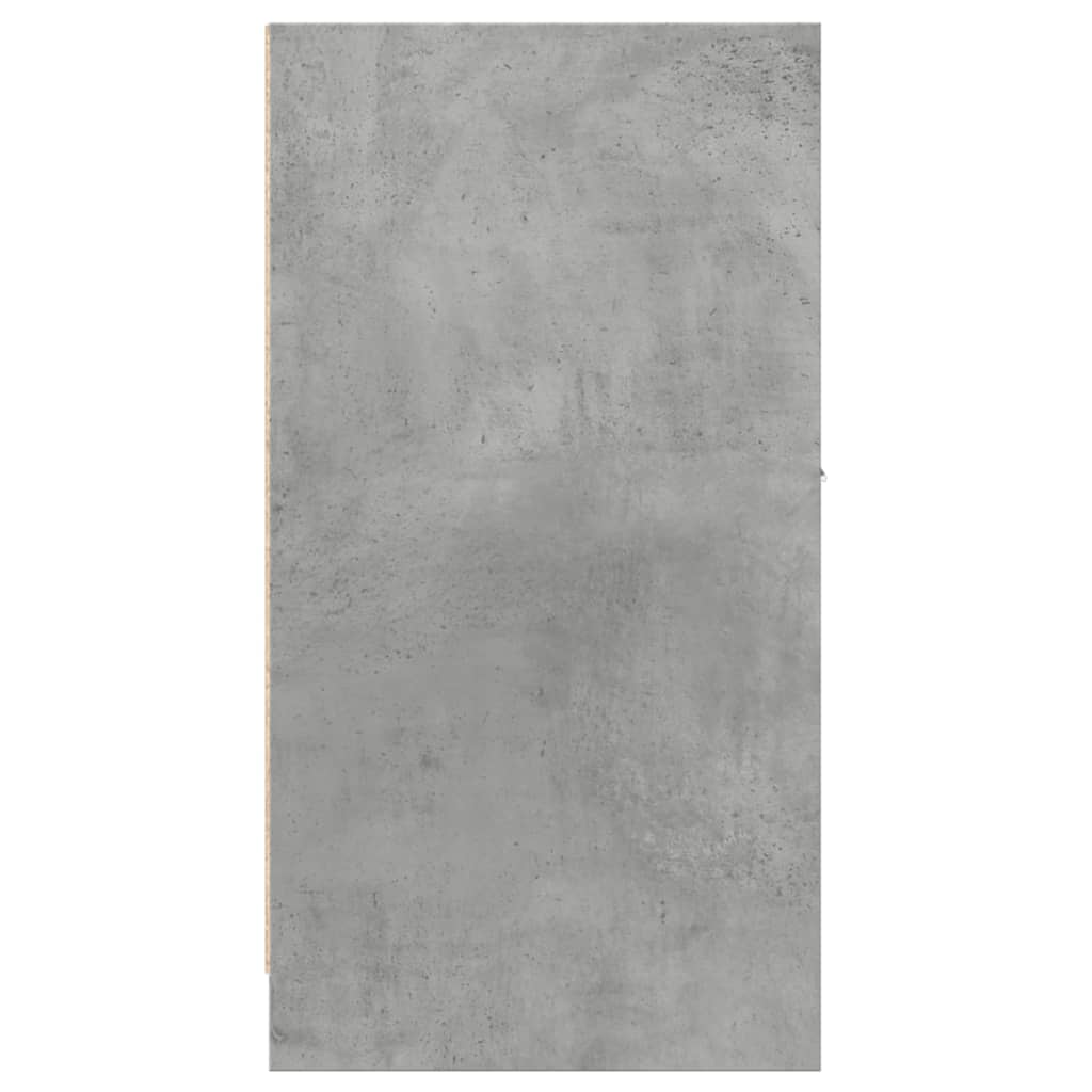 Dulap de farmacie, gri beton, 40x41x77,5 cm, lemn prelucrat