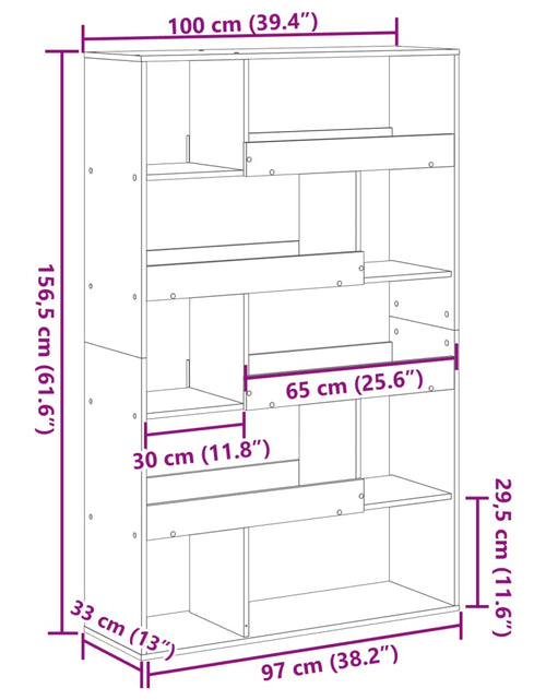 Încărcați imaginea în vizualizatorul Galerie, Bibliotecă, alb, 100x33x156,5 cm, lemn prelucrat
