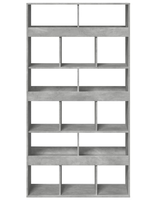 Încărcați imaginea în vizualizatorul Galerie, Bibliotecă, gri beton, 100x33x187,5 cm, lemn prelucrat
