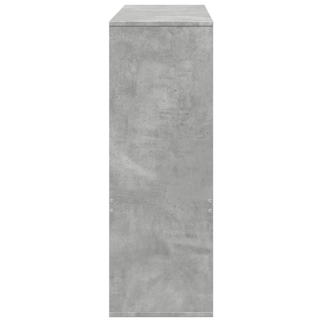 Separator de cameră, gri beton, 100x33x94,5 cm, lemn prelucrat