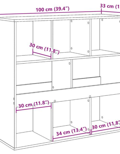 Încărcați imaginea în vizualizatorul Galerie, Separator de cameră, gri beton, 100x33x94,5 cm, lemn prelucrat
