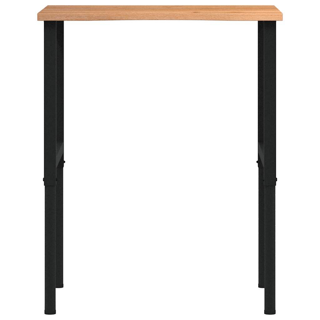 Banc lucru maro 80x60x(71,5-98) cm lemn masiv stejar