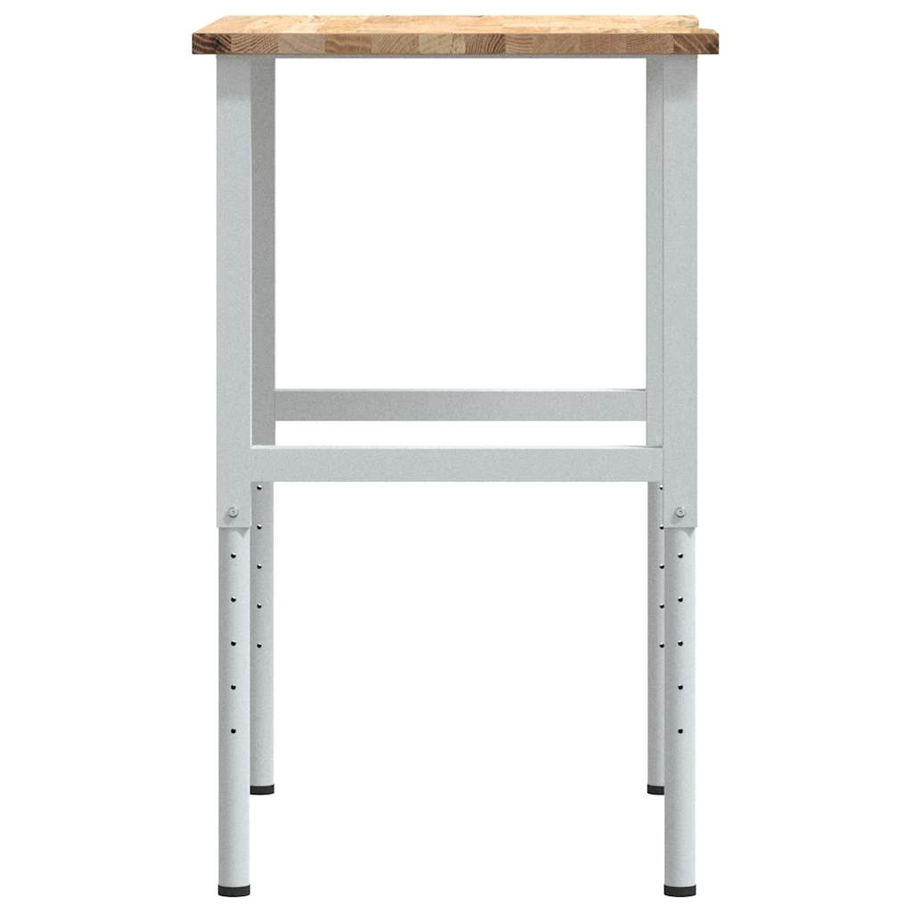 Banc lucru 80x60x(71,5-98) cm lemn masiv stejar