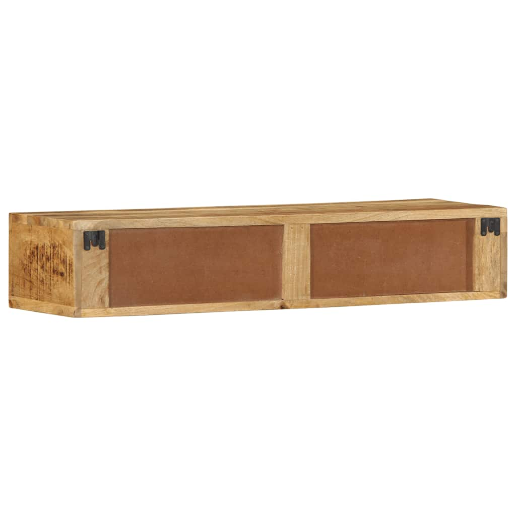 Dulap TV montat pe perete 100x30x19 cm lemn masiv de mango brut