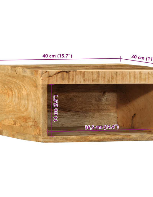 Загрузите изображение в средство просмотра галереи, Dulap TV montat pe perete 40x30x19 cm, lemn masiv de mango brut
