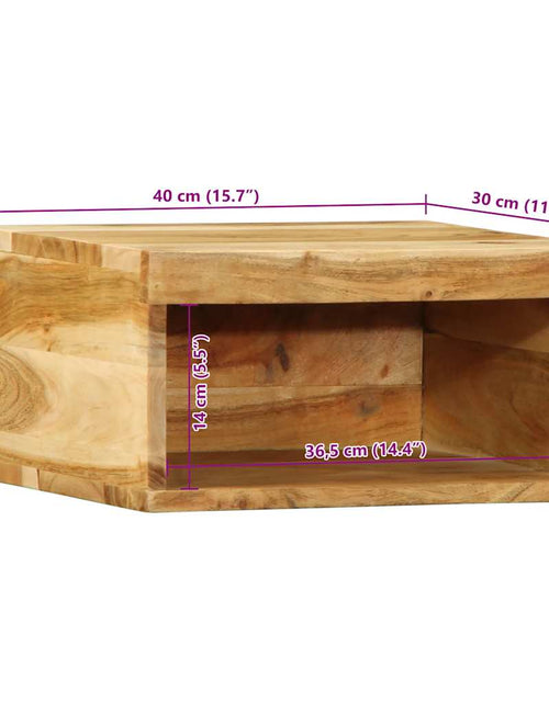 Загрузите изображение в средство просмотра галереи, Dulap TV montat pe perete 40x30x19 cm, lemn masiv reciclat
