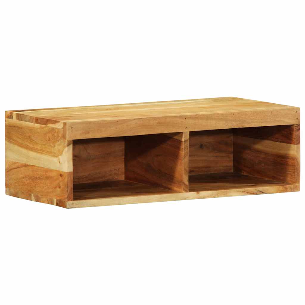 Dulap TV montat pe perete 60x30x19 cm, lemn masiv de acacia