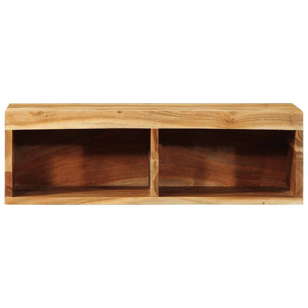 Dulap TV montat pe perete 60x30x19 cm, lemn masiv de acacia