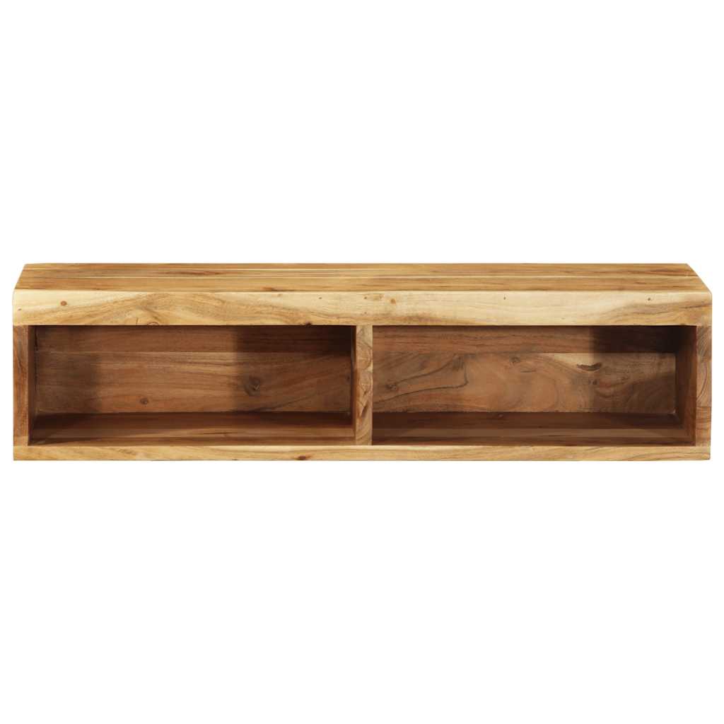 Dulap TV montat pe perete 80x30x19 cm, lemn masiv de acacia