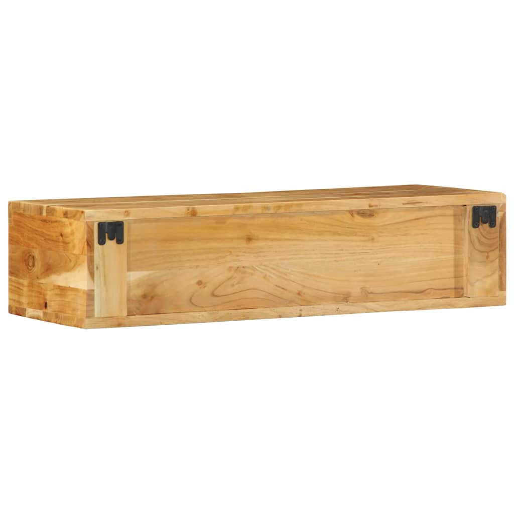 Dulap TV montat pe perete 80x30x19 cm, lemn masiv de acacia