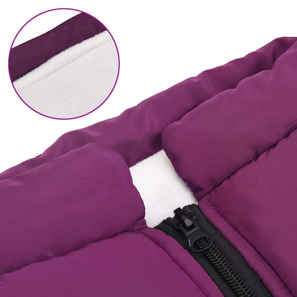 Haină câini cu ham impermeabilă reflectorizantă, violet, 4XL