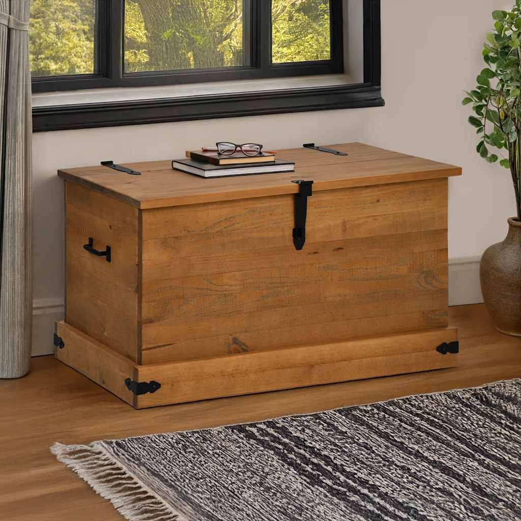 Cufă de depozitare HALDEN 91x48x47 cm din lemn masiv de pin