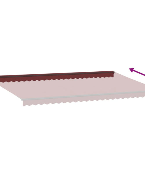 Încărcați imaginea în vizualizatorul Galerie, Copertina retractabilă manual, vișiniu, 600x300 cm
