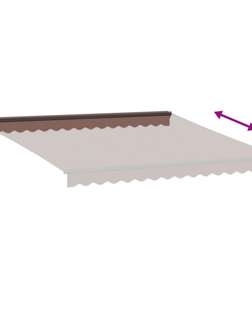 Загрузите изображение в средство просмотра галереи, Copertină retractabilă manual, maro, 400x300 cm
