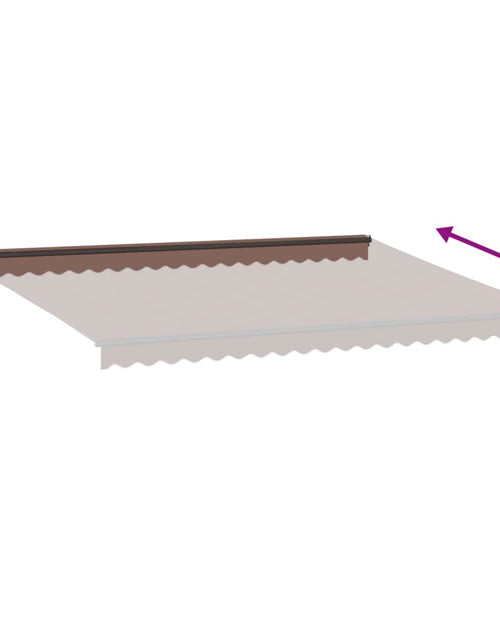 Загрузите изображение в средство просмотра галереи, Copertina retractabilă automat, maro, 500x300 cm
