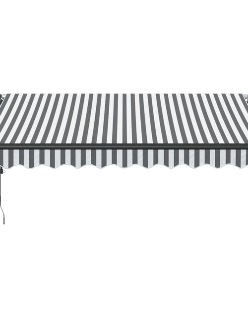 Загрузите изображение в средство просмотра галереи, Copertină retractabilă automat, antracit/alb, 300x250 cm
