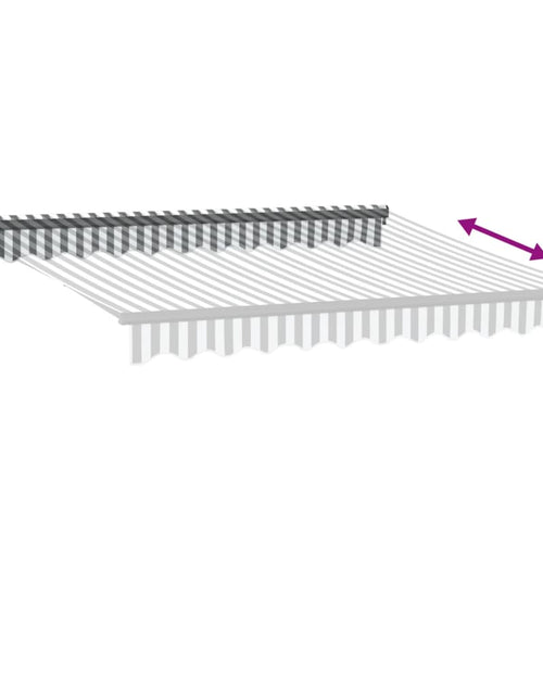 Încărcați imaginea în vizualizatorul Galerie, Copertină retractabilă automat LED-uri antracit/alb 300x250 cm
