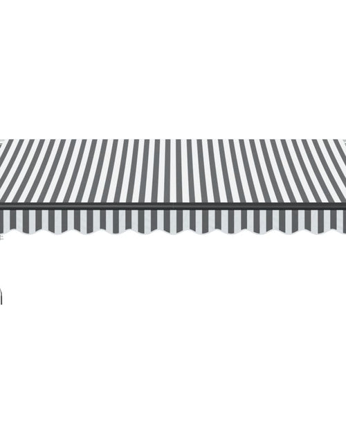 Загрузите изображение в средство просмотра галереи, Copertină retractabilă automat, antracit/alb, 350x250 cm
