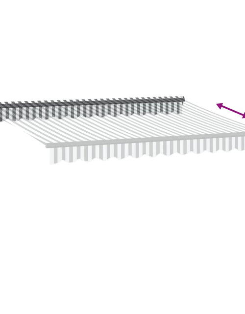 Загрузите изображение в средство просмотра галереи, Copertină retractabilă automat, antracit/alb, 350x250 cm
