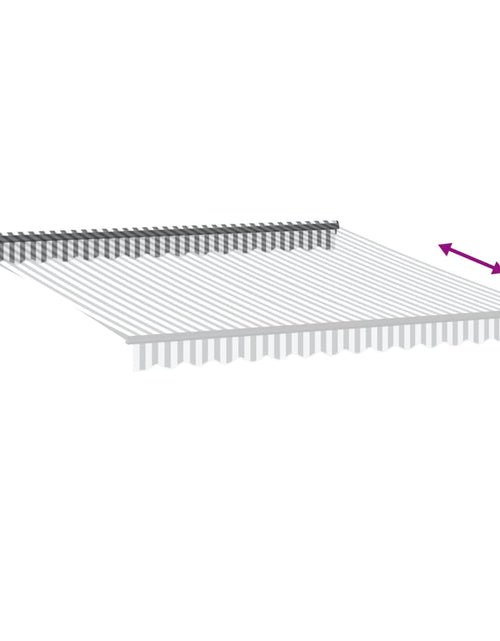 Загрузите изображение в средство просмотра галереи, Copertină retractabilă manual, antracit/alb, 400x300 cm
