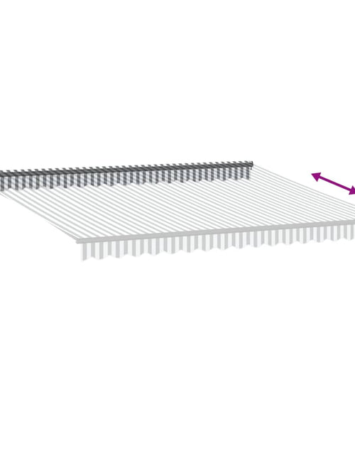 Загрузите изображение в средство просмотра галереи, Copertină retractabilă automat, antracit/alb, 450x300 cm
