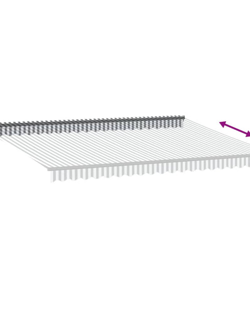 Загрузите изображение в средство просмотра галереи, Copertină retractabilă automat, antracit/alb, 500x300 cm
