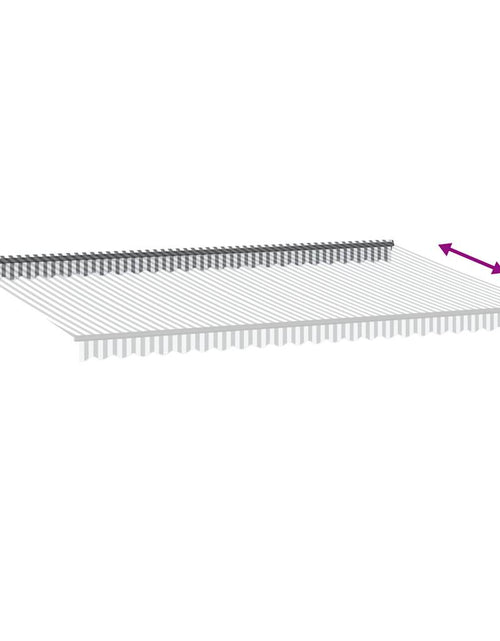 Загрузите изображение в средство просмотра галереи, Copertină retractabilă manual, antracit/alb, 600x300 cm
