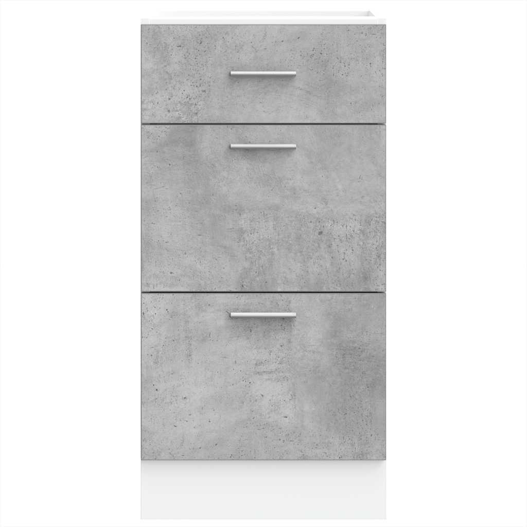 Dulap de fund Beton gri 40x46x81,5 cm Lemn prelucrat