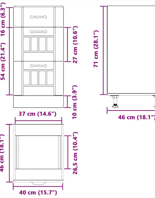 Încărcați imaginea în vizualizatorul Galerie, Dulap de bază de bucătărie „Lucca” din lemn prelucrat alb
