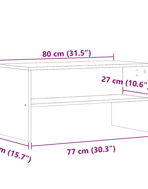 Загрузите изображение в средство просмотра галереи, Comodă TV, Lemn vechi, 80x40x40 cm, PAL
