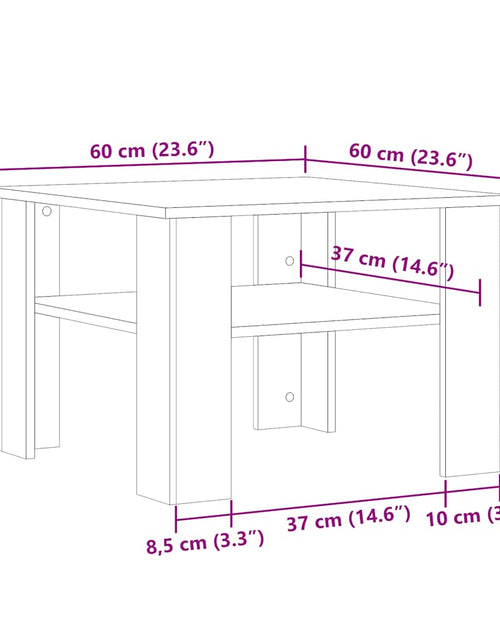 Загрузите изображение в средство просмотра галереи, Masuta de cafea din lemn vechi 60x60x42 cm lemn prelucrat
