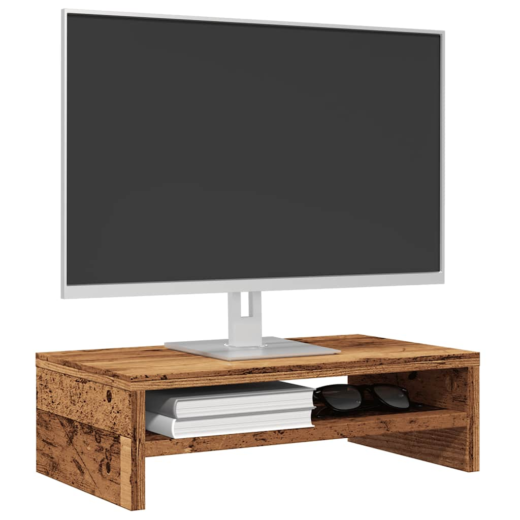 Suport pentru monitor Lemn vechi 42x24x13 cm Lemn prelucrat