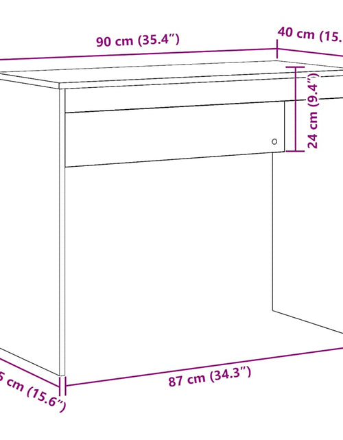 Încărcați imaginea în vizualizatorul Galerie, Birou, Lemn vechi, 90x40x72 cm, lemn prelucrat
