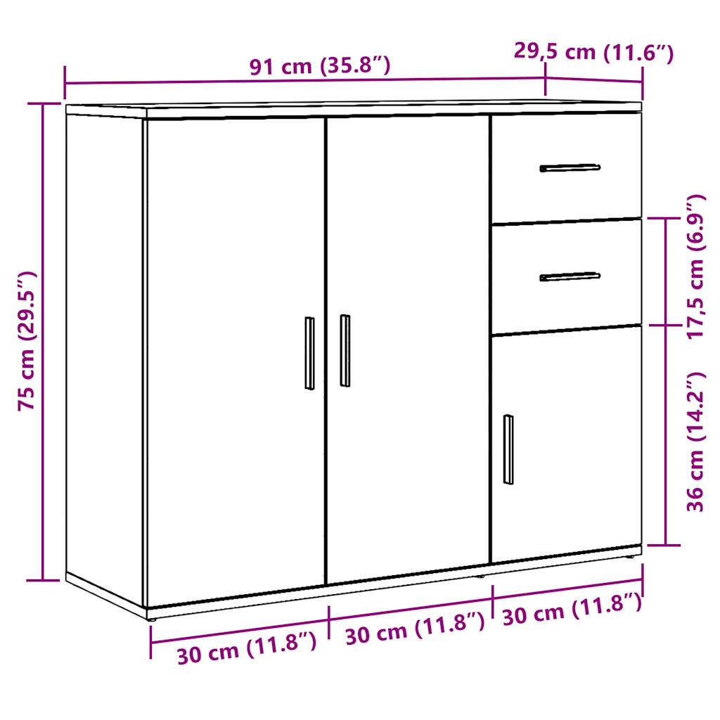 Dulap, lemn vechi, 91x29,5x75 cm, lemn prelucrat