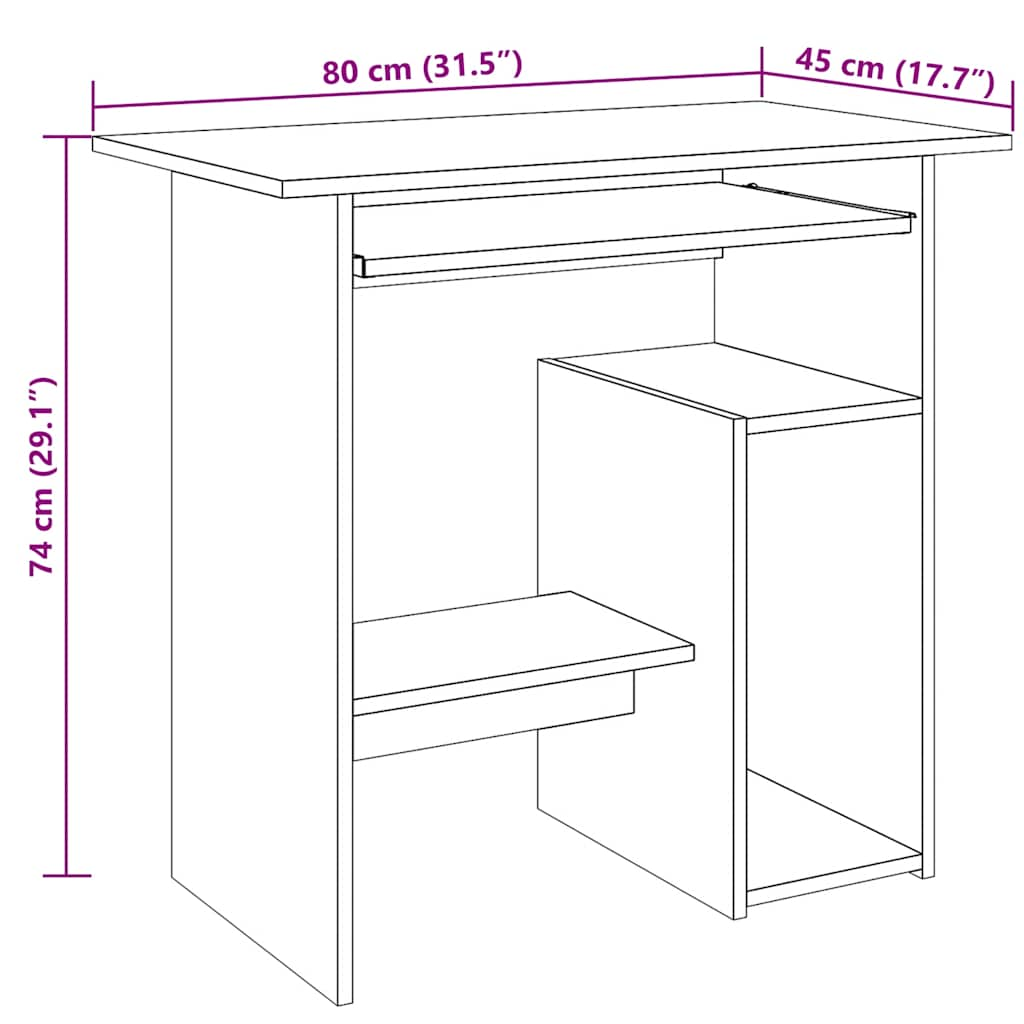 Birou, lemn vechi, 80x45x74 cm, lemn prelucrat