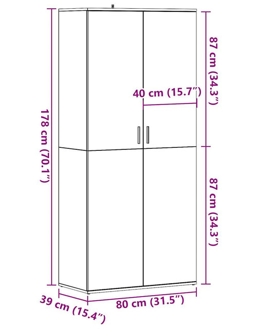 Încărcați imaginea în vizualizatorul Galerie, Pantofar, Stejar artizanal, 80x39x178 cm, lemn prelucrat
