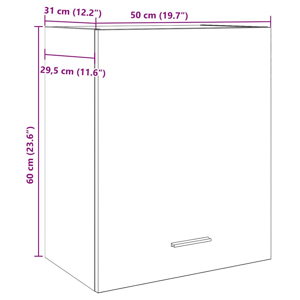 Dulap suspendat, lemn vechi, 50x31x60 cm, lemn prelucrat