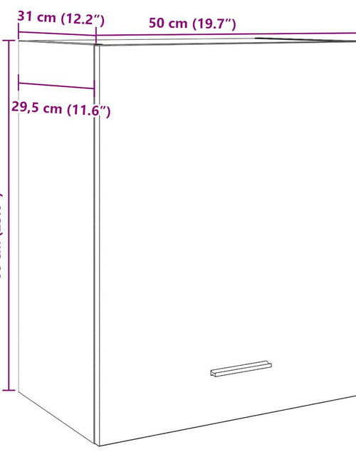 Încărcați imaginea în vizualizatorul Galerie, Dulapuri suspendate 2 buc. lemn vechi 50x31x60cm lemn prelucrat
