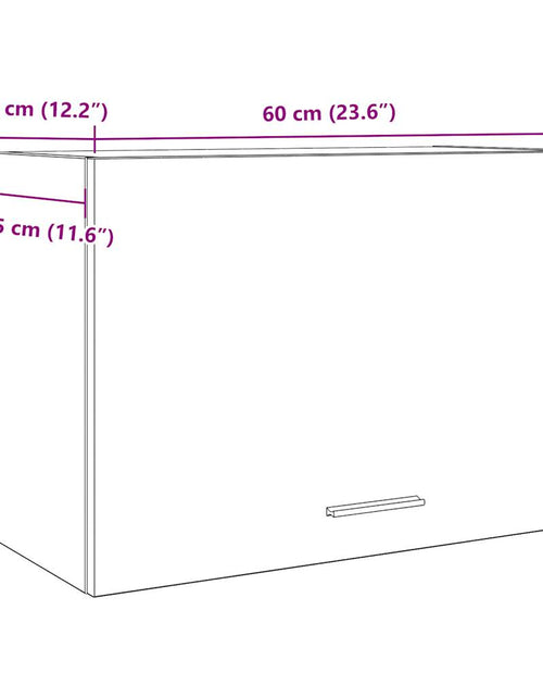 Încărcați imaginea în vizualizatorul Galerie, Dulap suspendat, lemn vechi, 60 x 31 x 40 cm, lemn prelucrat
