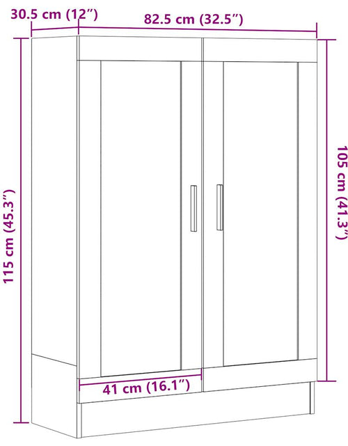 Загрузите изображение в средство просмотра галереи, Bibliotecă, lemn vechi, 82,5x30,5x115 cm, lemn prelucrat
