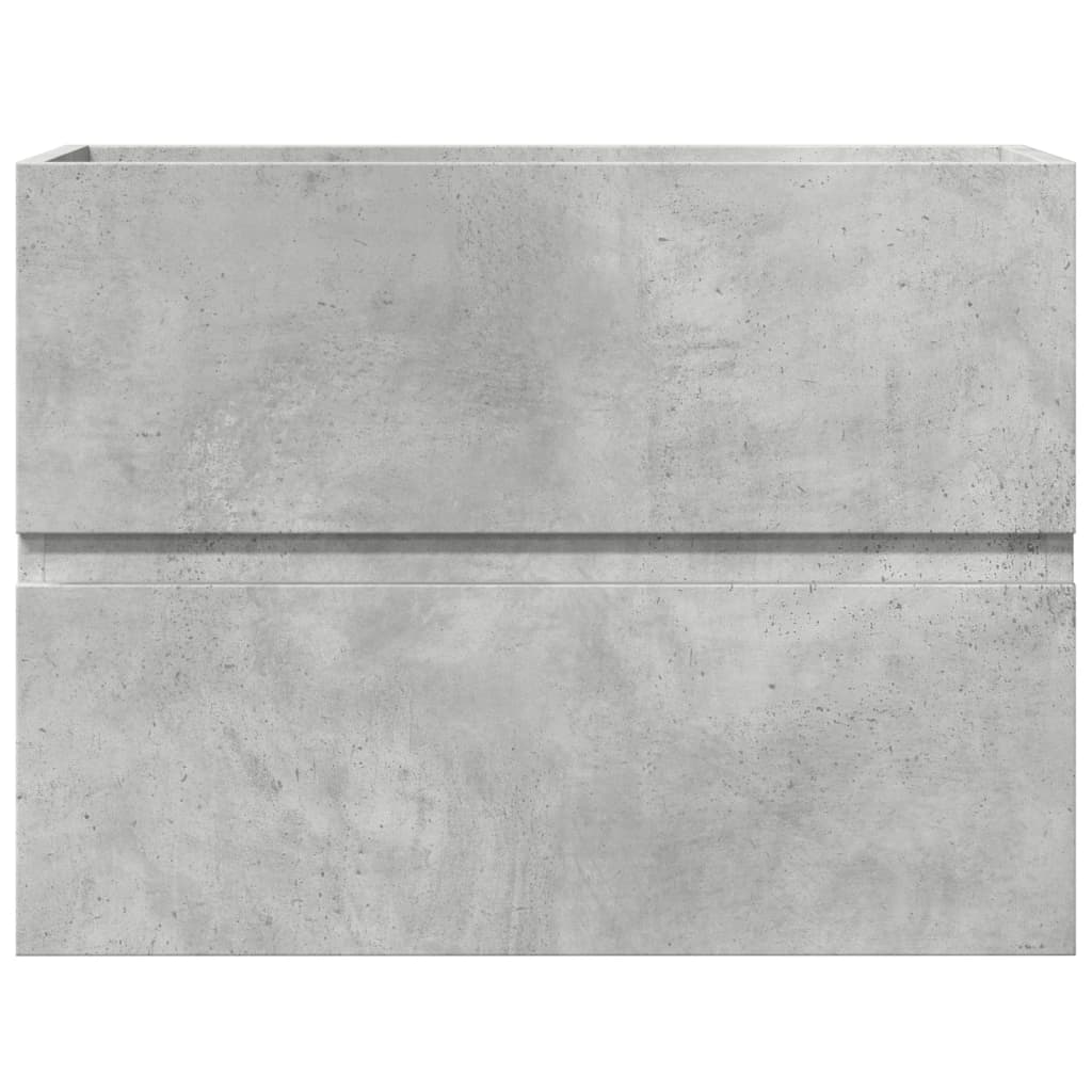 Dulap pentru baie, gri beton, 60x38,5x45 cm, lemn prelucrat