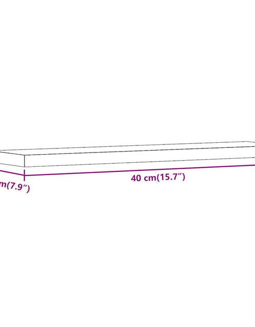 Încărcați imaginea în vizualizatorul Galerie, Rafturi perete 4 buc., lemn vechi, 40x20x1,5 cm, lemn prelucrat
