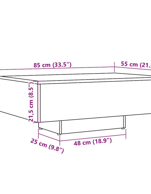 Загрузите изображение в средство просмотра галереи, Măsuță de cafea, lemn vechi, 85x55x31 cm, lemn prelucrat
