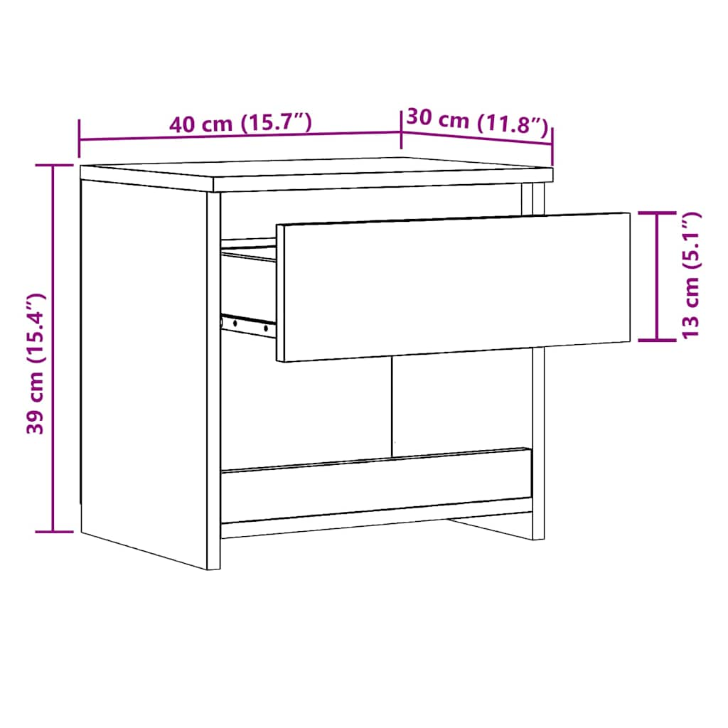 Noptiera din lemn vechi 40x30x39 cm lemn prelucrat