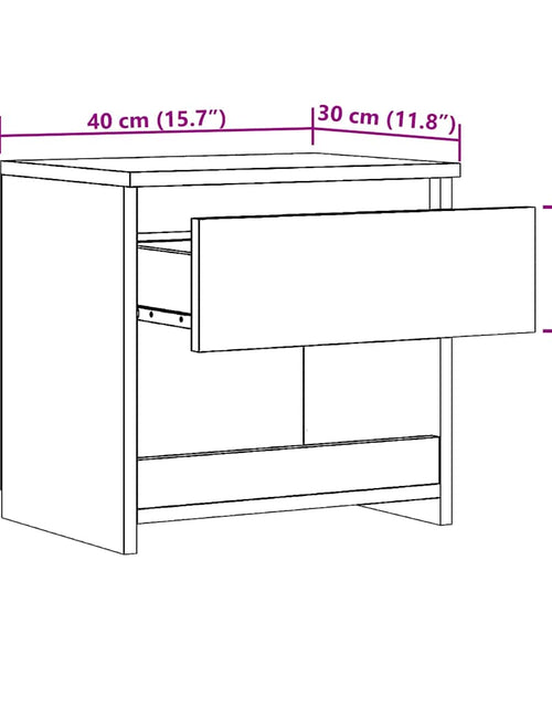 Загрузите изображение в средство просмотра галереи, Noptiera Artisan Stejar 40x30x39 cm Lemn prelucrat
