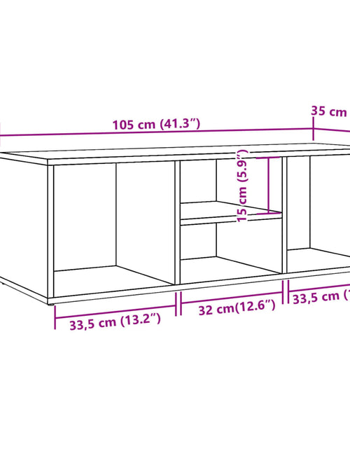 Încărcați imaginea în vizualizatorul Galerie, Banca depozitare pantofi lemn vechi 105x35x35 cm lemn prelucrat
