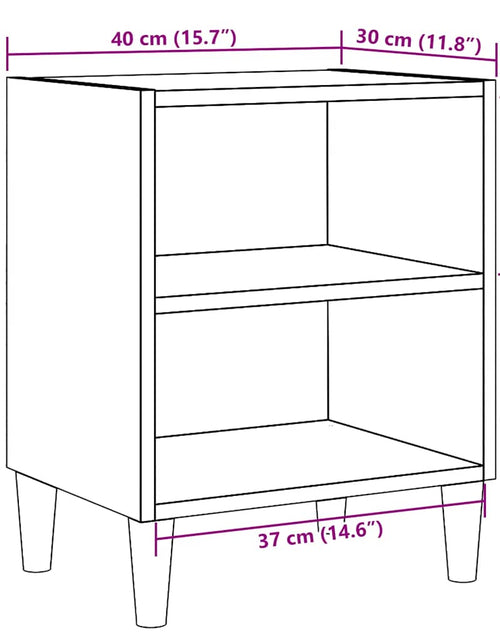 Загрузите изображение в средство просмотра галереи, Noptiere 2 buc. Lemn vechi 40x30x50 cm Lemn prelucrat
